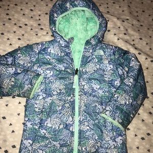 4T mossbud swirl North Face coat